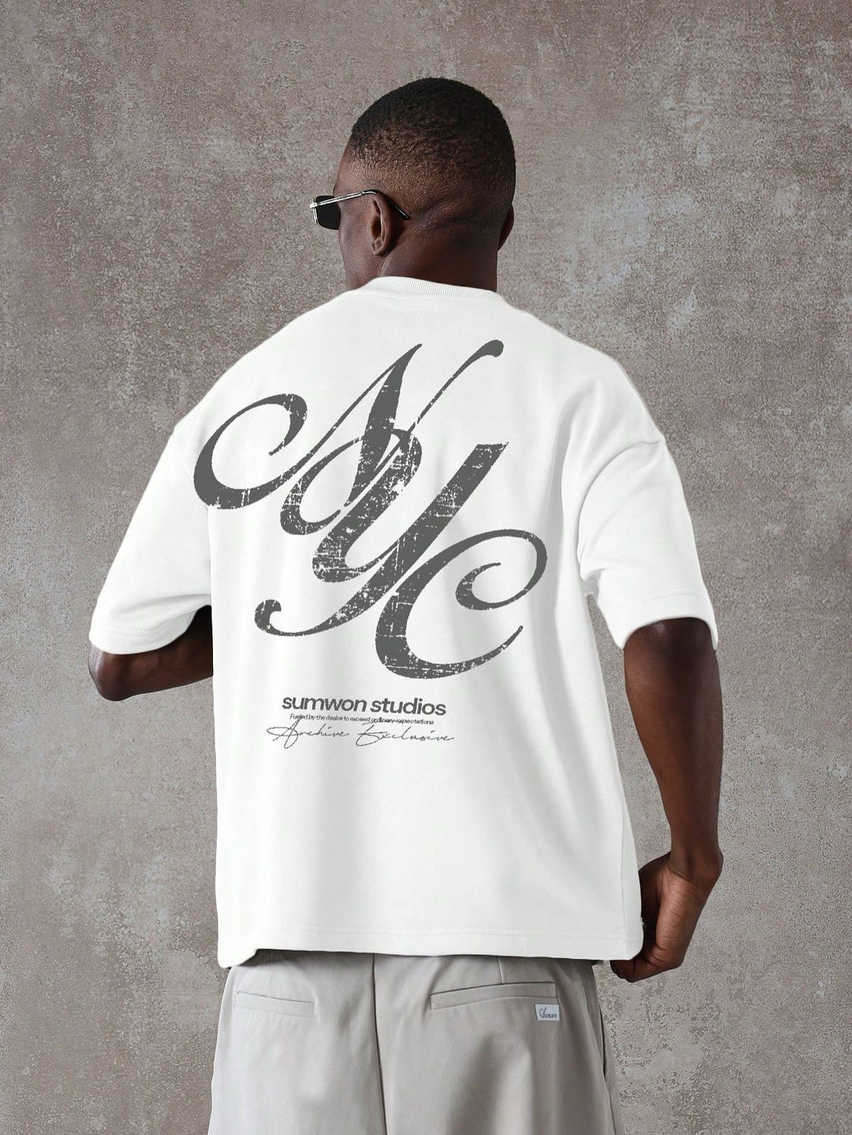 NYC Oversized Streetwear Graphic Tee – White