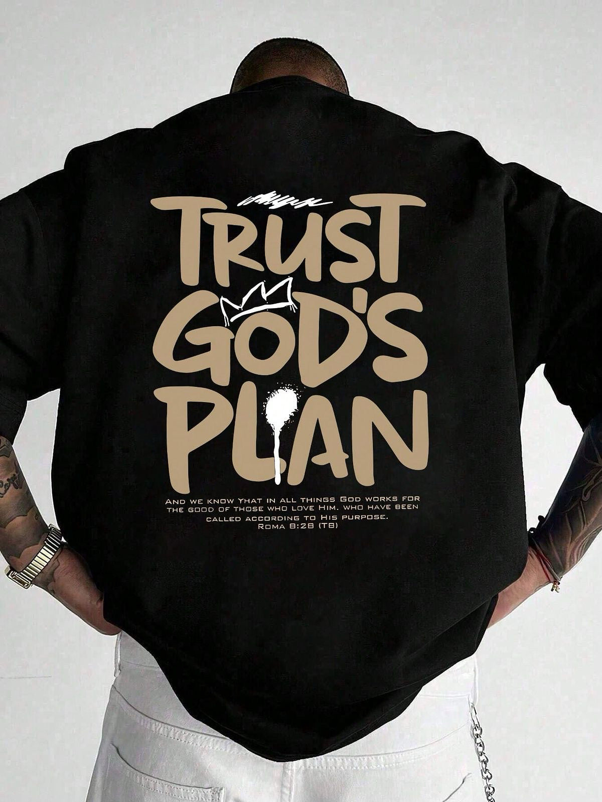 Trust God’s Plan Oversized Graphic Tee