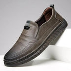 Leather brown shoes