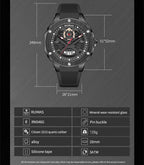 RUIMAS Brand Fashion Sport Watches for Men Quartz Silicone Band Wrist Watch Date Waterproof Wristwatches Clock Relogio Masculino-4