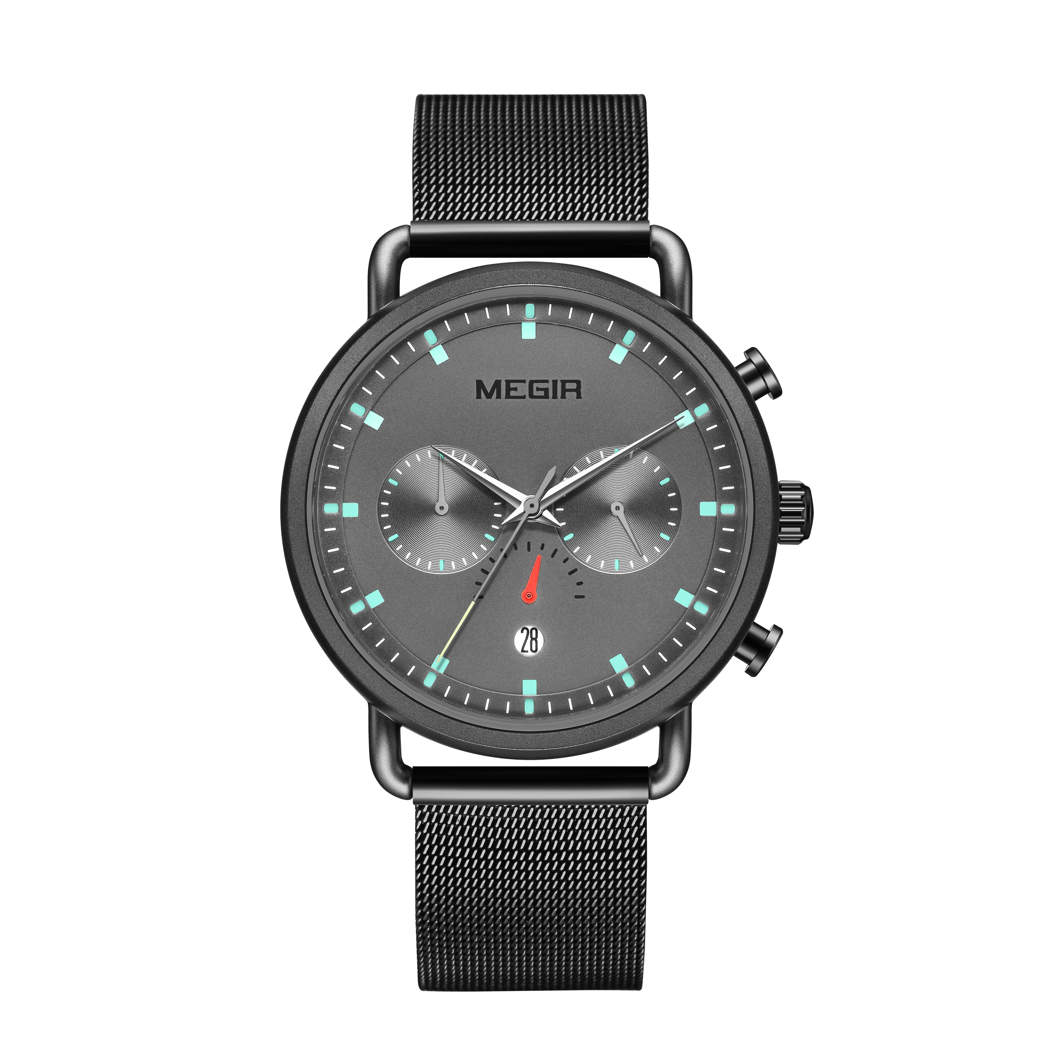 MEGIR Men Watch Top Brand Fashion Casual Quartz Watches Waterproof Date Man Sports Military Wristwatch Clock Relogio Masculino-8