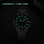 MEGIR Stainless Steel Waterproof Wrist Watches for Men Luminous Chronograph Business Quartz Men's Casual Clock Reloj Hombre-6