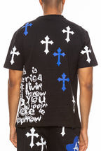 Bejewelled Chrome Skull TShirt-3