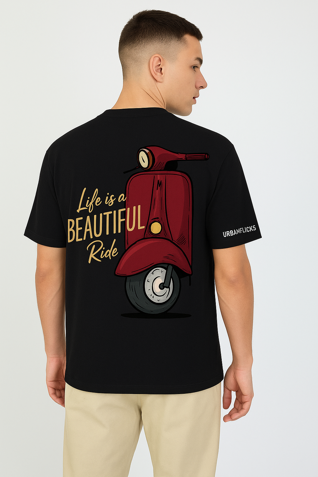 Urbanflicks “Beautiful Ride” Graphic Tee – Black