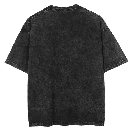 Acid wash black Tee