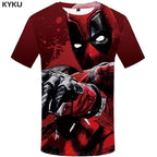 Badass Deadpool T shirt Men Blood T-shirts 3d Red Shirt Print War Anime Clothes Gothic Tshirt Printed-1