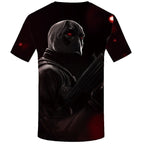 Badass Deadpool T shirt Men Blood T-shirts 3d Red Shirt Print War Anime Clothes Gothic Tshirt Printed-2