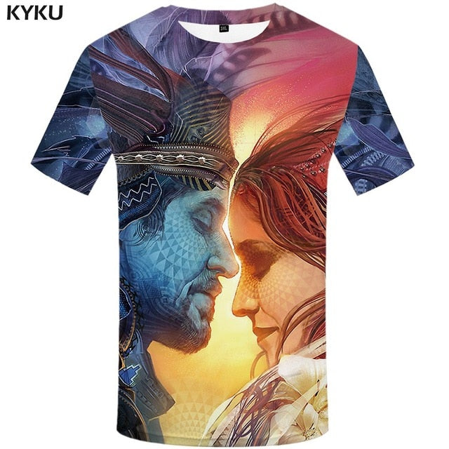 3d Tshirt Buddha T shirt Men Meditation Tshirt Printed Galaxy Space Anime Clothes Psychedelic Tshirts Casual Art T-shirts 3d-7
