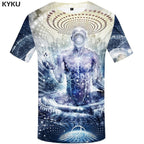 3d Tshirt Buddha T shirt Men Meditation Tshirt Printed Galaxy Space Anime Clothes Psychedelic Tshirts Casual Art T-shirts 3d-11